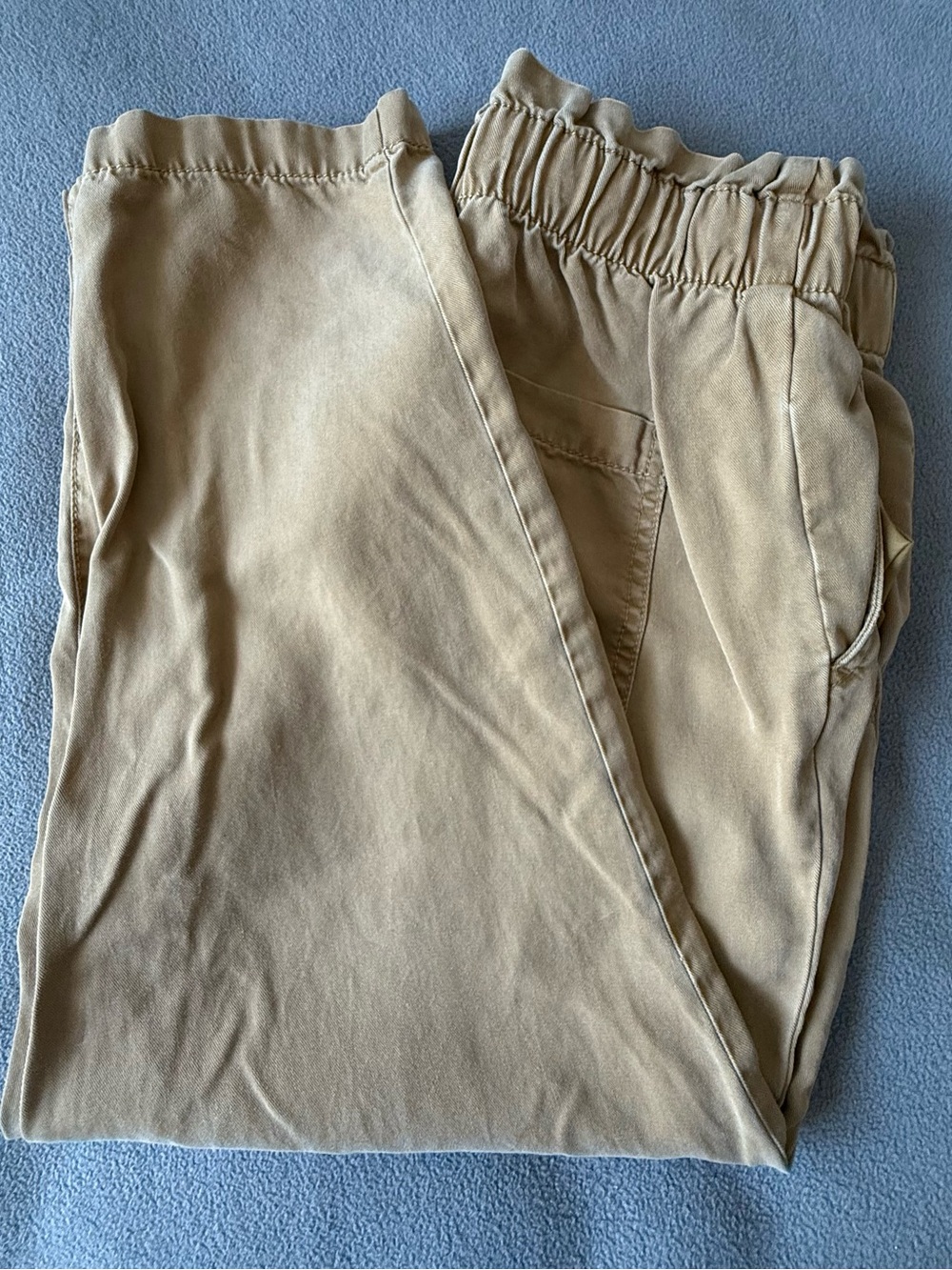 LOFT Women’s Elastic-Waist Khaki Chinos - Light Tan
